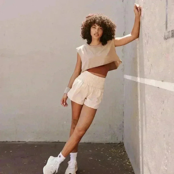 Free People Movement Way Home Shorts Tan Size XS Women's - Picture 3 of 11